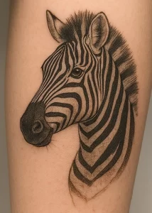 Zebra tattoo — symbolism and deep meaning explained